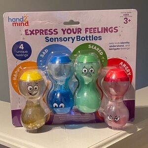 Sensory Toy Express Your Feelings Sensory Bottles - Multicolor New